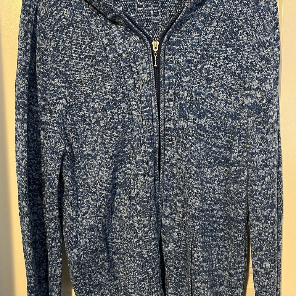 Ladies Plus Size Zip Up Sweater